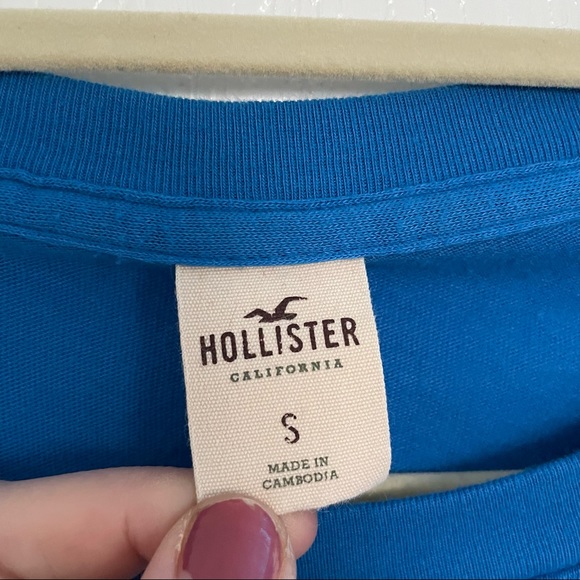 Hollister Blue Seagull Graphic Short Sleeve T Shirt - Picture 2 of 3
